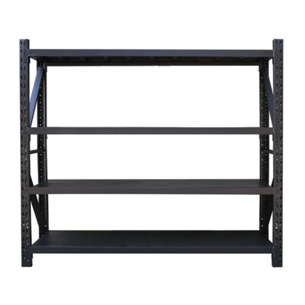 2.4m x 1.8m x 0.6m 1200KG (W x H x D) Commerce Shelving – Available in Mettle Black