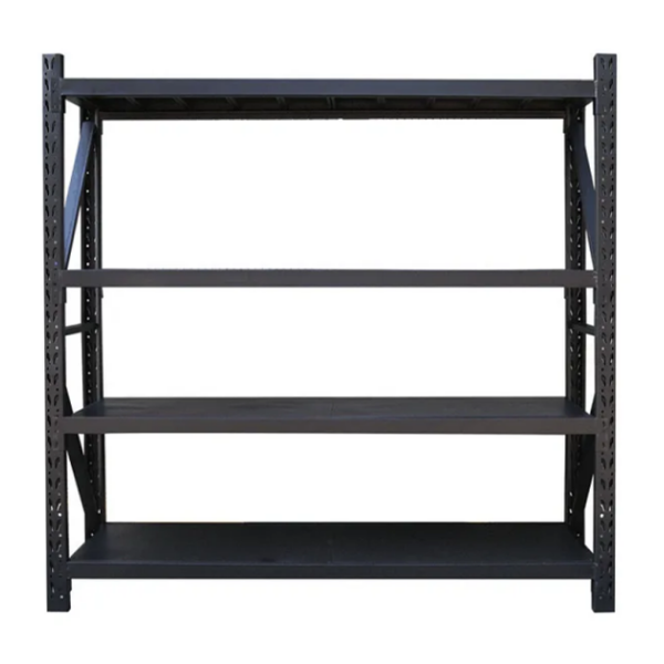 2.4m x 2.0m x 0.6m 1200KG (W x H x D) Commerce Shelving – Available in Mettle Black