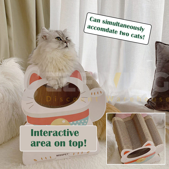 Lucky Cat Cat Scratcher Post