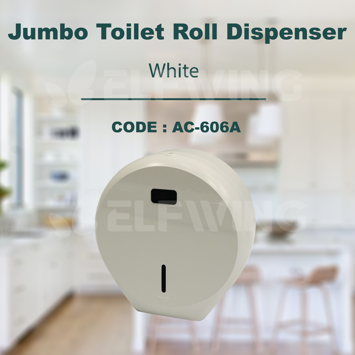 AC-606A AC-606B Jumbo Toilet Roll Dispenser White / Black, Wall Mounted
