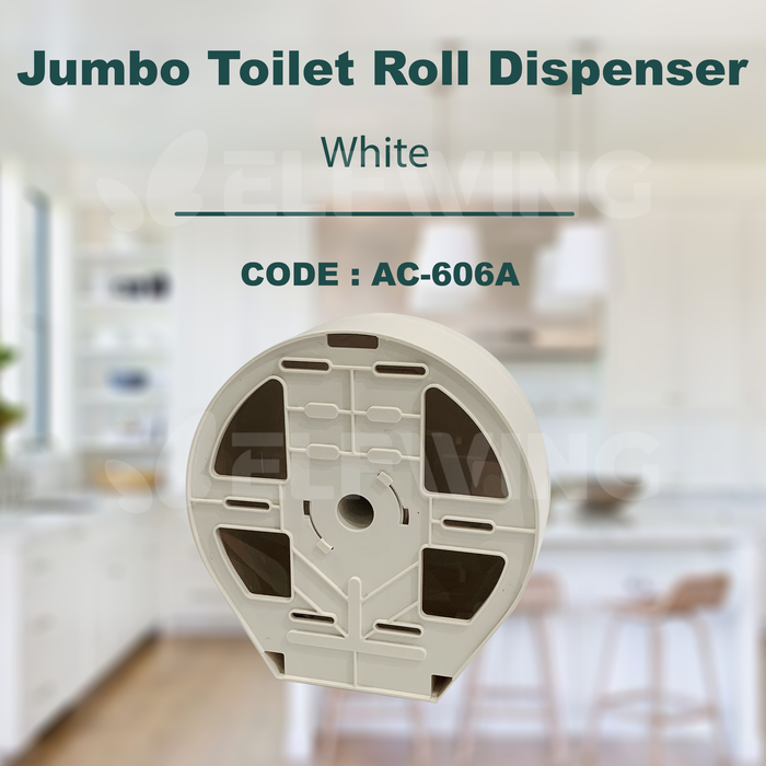 AC-606A AC-606B Jumbo Toilet Roll Dispenser White / Black, Wall Mounted