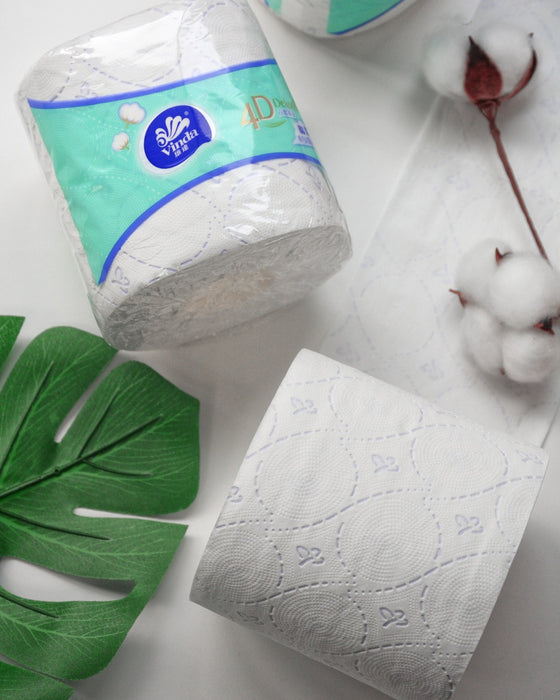 Vinda 4D Deluxe 150g 4ply Bathroom Tissue VC4612 (Baby Soft) (60 rolls)