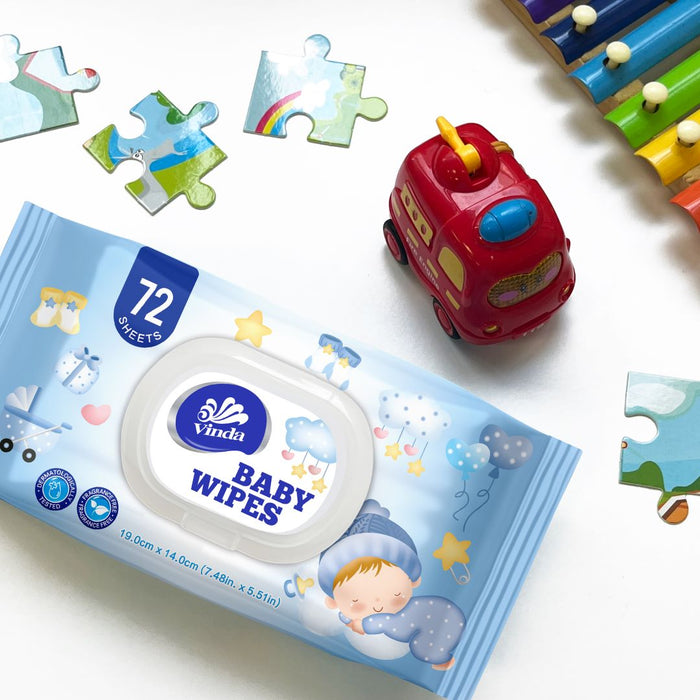 Vinda 72sheets Baby Wet Wipes VCW2009 (For Mouth & Hand) (12pack)