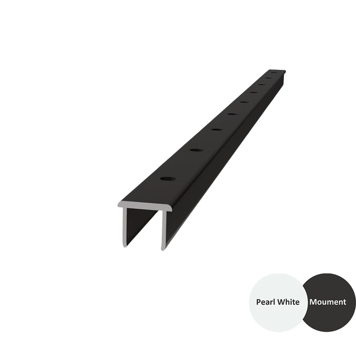 Concealed Fix Channel Infill Pre-Drilled Holes - 3980mm - For Adjustable Louvre