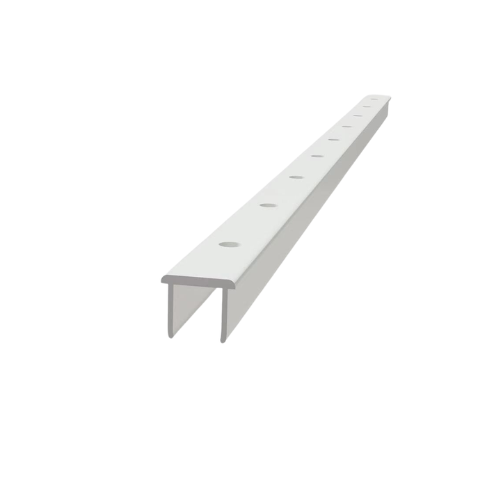 Concealed Fix Channel Infill Pre-Drilled Holes - 3980mm - For Adjustable Louvre