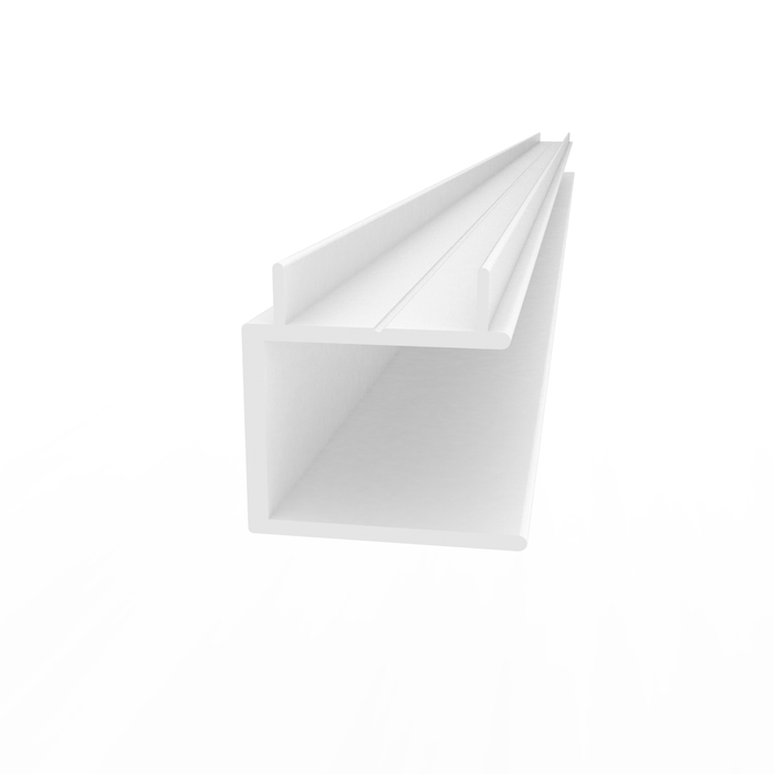 25 x 25mm Concealed Fix U-Channel - 5800mm