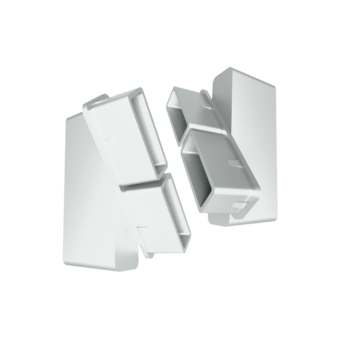 65mm Slat Louvre Bracket Pair - Fixed Angle