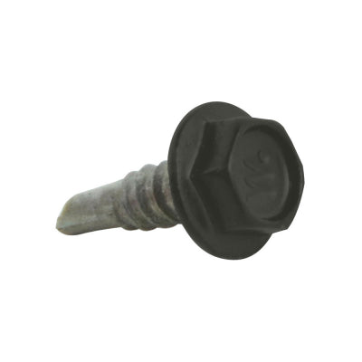 12-14 x 20mm TEK Screw – Black – Pack of 100