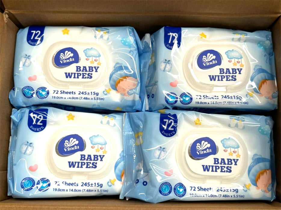 Vinda 72sheets Baby Wet Wipes VCW2009 (For Mouth & Hand) (12pack)