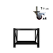 Heavy Duty WorkBench-400kg-black with wheels