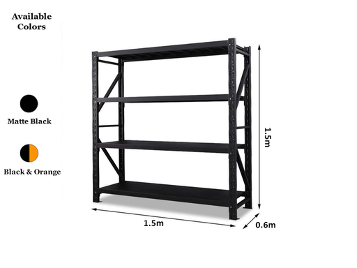 Heavy Duty Garage Shelving 800KG Dimensions 1.5m x 1.5m x 0.6m