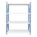 Heavy Duty Garage Shelving 800KG 1.5x2.0 Blue and Grey