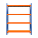 Heavy Duty Garage Shelving 800KG 1.5x2.0 Blue and Orange