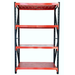 Heavy Duty Garage Shelving 800KG 1.5x2.4 Black and Orange