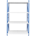 Heavy Duty Garage Shelving 800KG 1.5x2.4 Blue and Grey