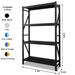 Heavy Duty Garage Shelving 800KG Dimensions 1.5m x 2.4m x 0.6m