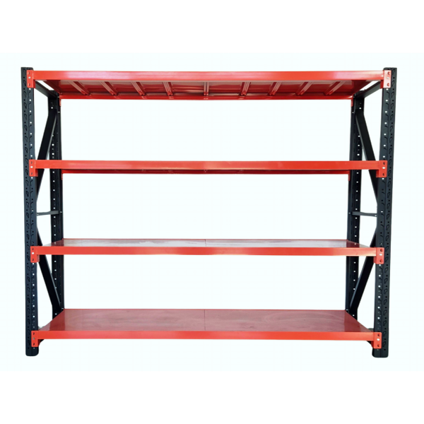 Heavy Duty Garage Shelving 800KG 2.0x1.5 Black and Orange