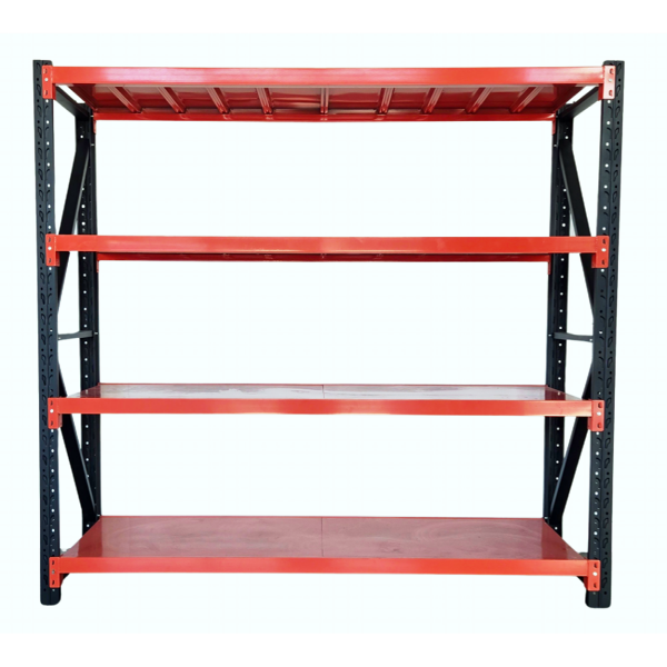 Heavy Duty Garage Shelving 800KG 2.0x1.8 Black and Orange