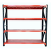 Heavy Duty Garage Shelving 800KG 2.0x1.8 Black and Orange