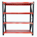 Heavy Duty Garage Shelving 800KG 2.0x2.0 Black and Orange