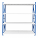 Heavy Duty Garage Shelving 800KG 2.0x2.0 Blue and Grey