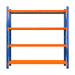 Heavy Duty Garage Shelving 800KG 2.0x2.0 Blue and Orange