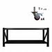 Heavy Duty WorkBehcn 400KG Black With Wheels
