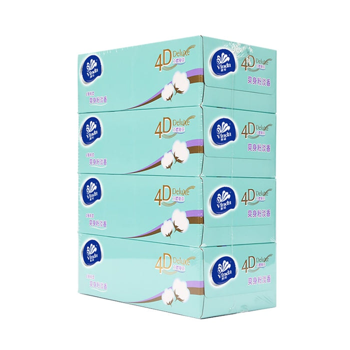 Vinda 4D Deluxe 80sheets 4ply Box Facial Tissue VC2423 (Baby Soft) (40 packs)