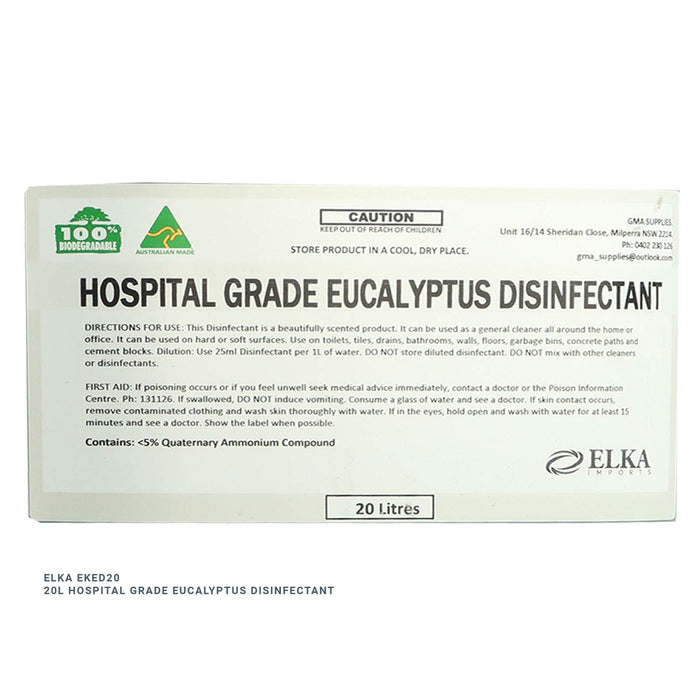 Elka Hospital Grade Eucalyptus Disinfectant, 5/20L