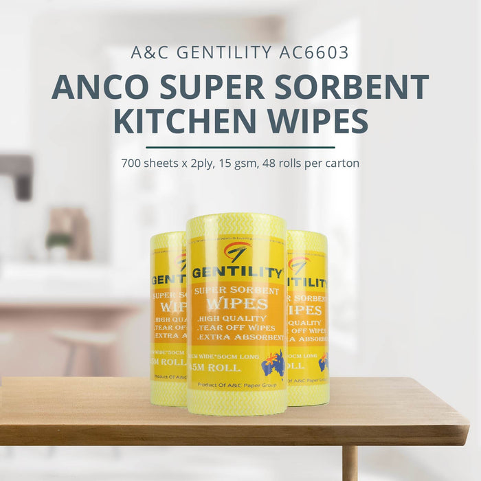 A&C Anco Super Sorbent Kitchen Wipes