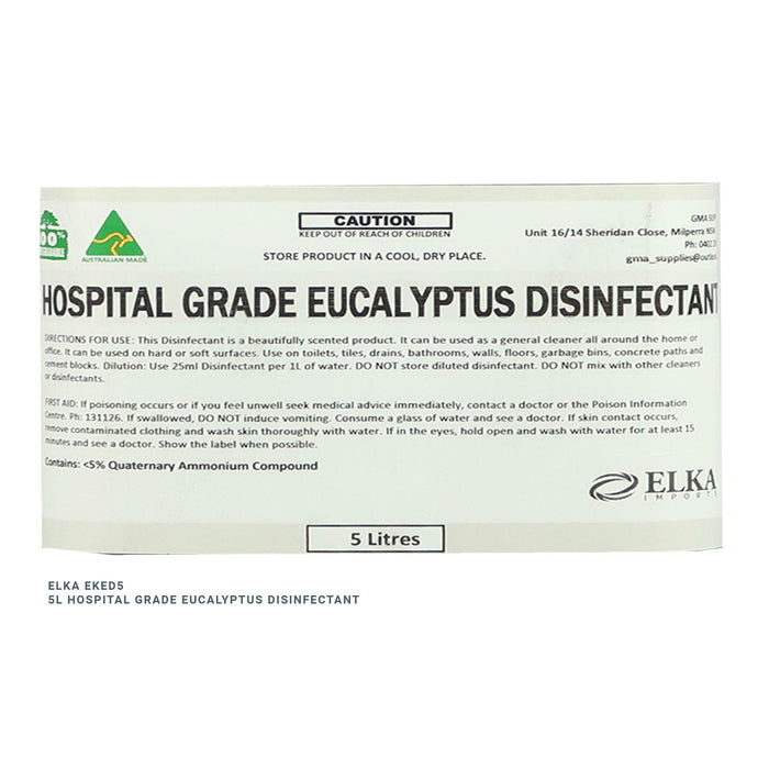 Elka Hospital Grade Eucalyptus Disinfectant, 5/20L