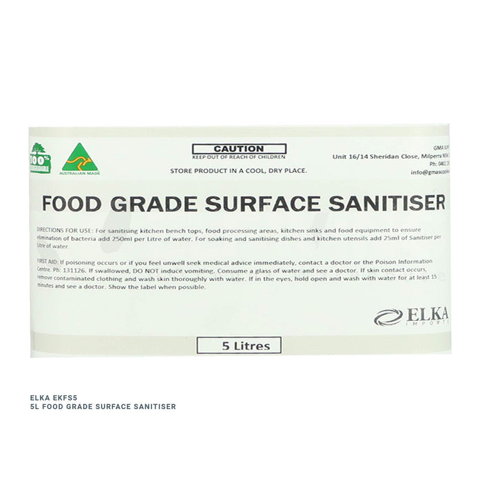Elka Food Grade Surface Sanitiser, 5L