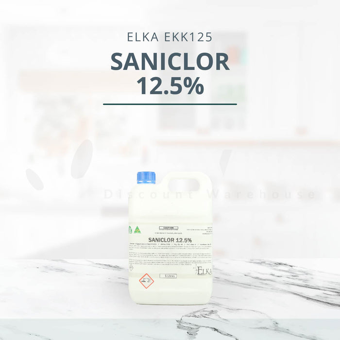 Elka Liquid Chlorine Bleach ,Saniclor 12.5%, 5/20L