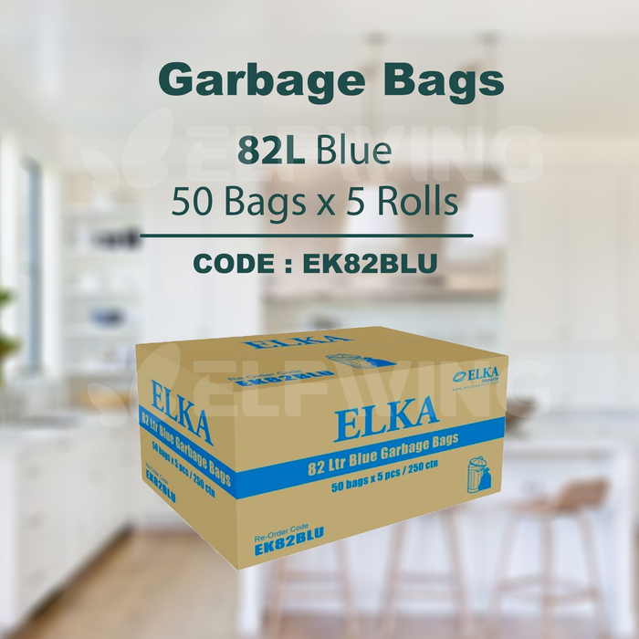 Elka 82L Garbage Bags (Blue) EK82BLU