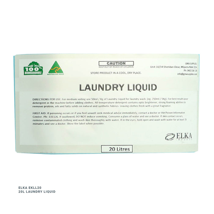 Elka EKLL5/20, Laundry Liquid, 5/20L