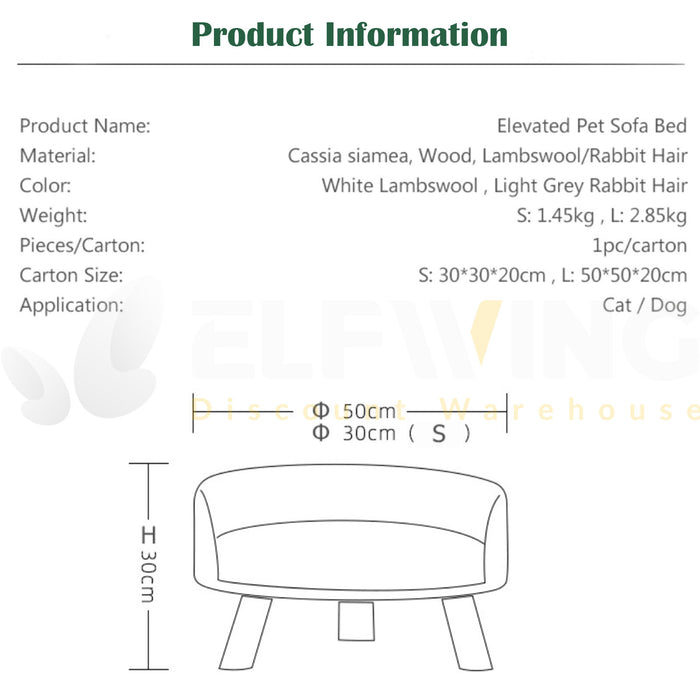 Elvated Pet Sofa Bed