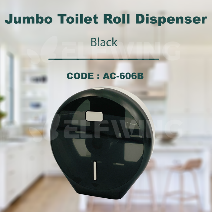 AC-606A AC-606B Jumbo Toilet Roll Dispenser White / Black, Wall Mounted