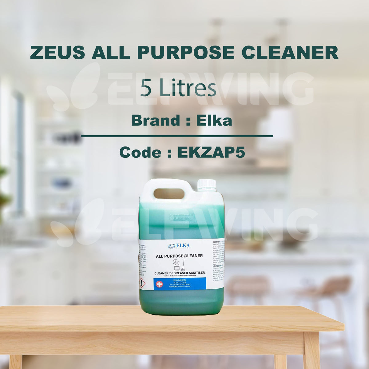 Elka Zeus All Purpose Cleaner 5L — Elf Wing