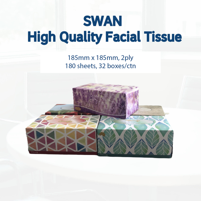 Swan Eternity Facial Tissue 2ply 180 Sheets 32 Boxes
